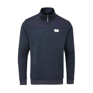 Stuburt Mens Active-tech Zip Neck Top / French Navy